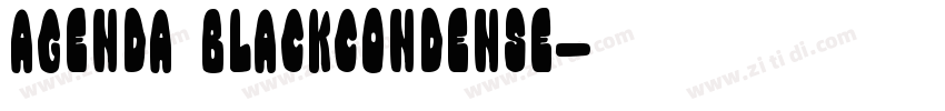 Agenda BlackCondense字体转换